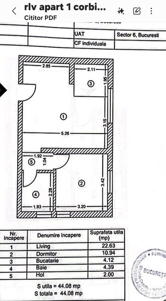 Militari Pacii  Bloc 2012 vanzare apartament 2 camere liber mobilat utilat